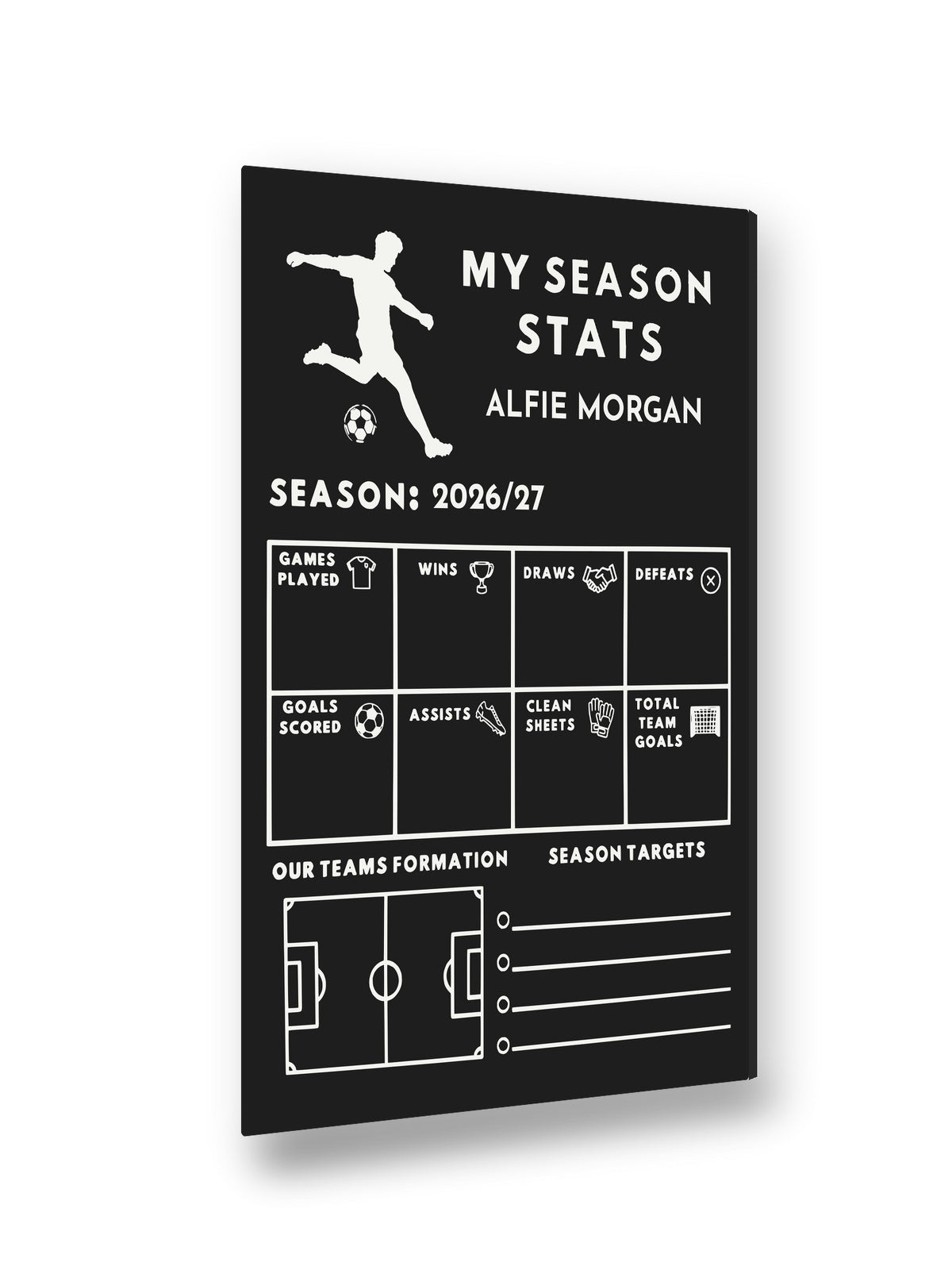 Football Season Stats Board