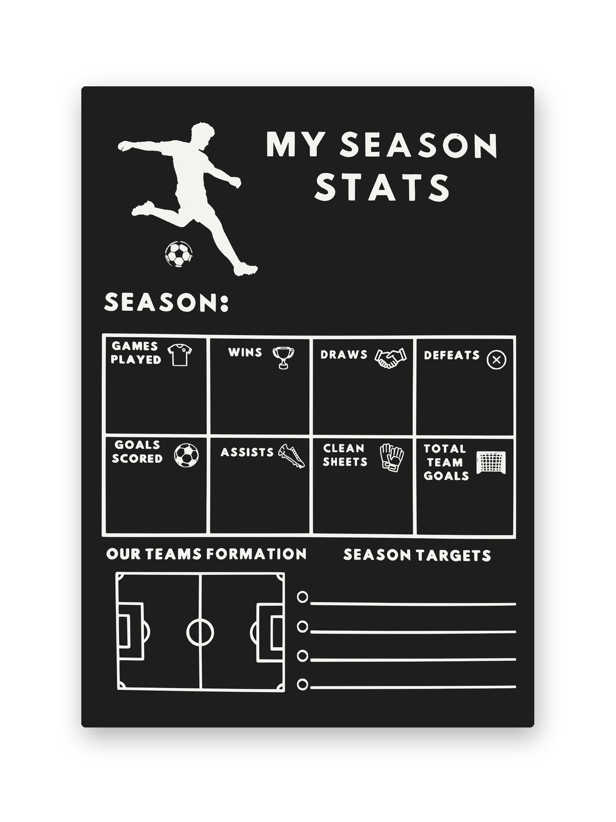Football Season Stats Board