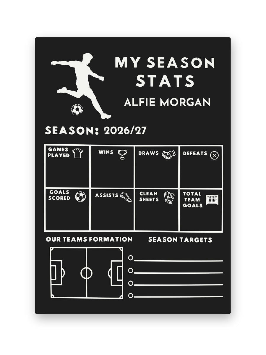 Football Season Stats Board